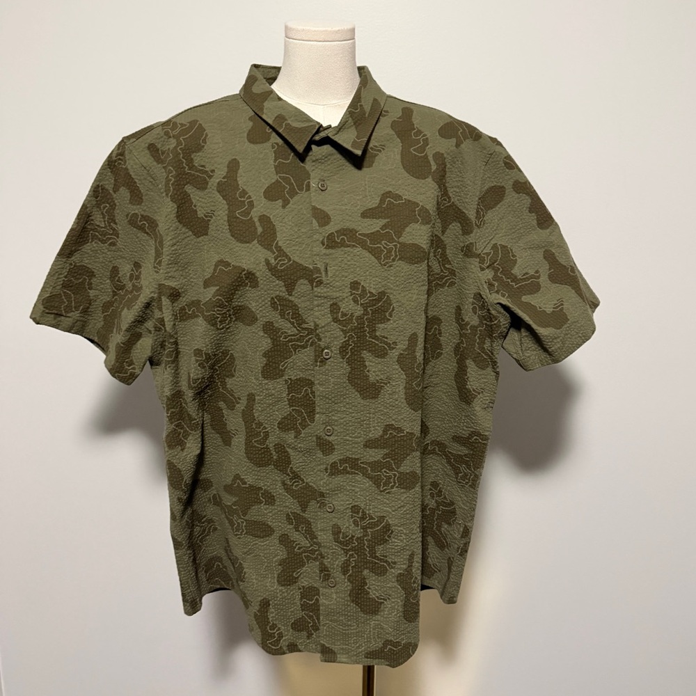 BP Olive Camouflage Casual Shirt